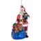 7" Bellissimo Glass Santa with Toys and Gifts Ornament | Luxurious Christmas Tree Decoration